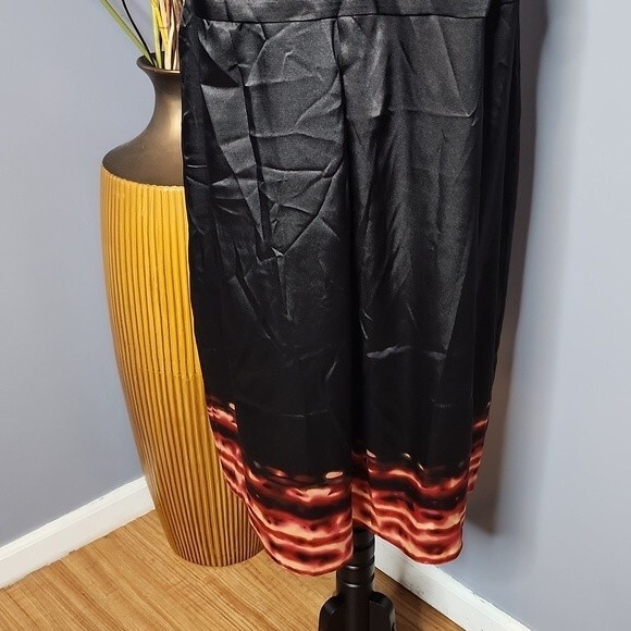 Tahari Tilda Satin Sheath Dress Sleeveless Black Size 18 NWT - Picture 4 of 16